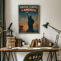 Abraham Lincoln A Tribute to Diversity, Freedom, and Unity Poster PosterGoat