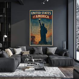 Abraham Lincoln A Tribute to Diversity, Freedom, and Unity Poster PosterGoat