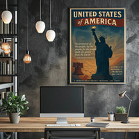 Abraham Lincoln A Tribute to Diversity, Freedom, and Unity Poster PosterGoat