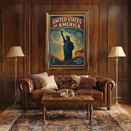 Abraham Lincoln A Tribute to Freedom Poster PosterGoat
