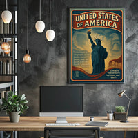Abraham Lincoln A Tribute to Freedom Poster PosterGoat