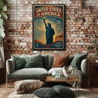 Abraham Lincoln A Tribute to Freedom Poster PosterGoat