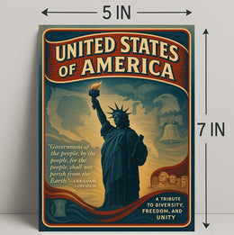 Abraham Lincoln A Tribute to Freedom Poster PosterGoat