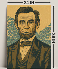 Abraham Lincoln Artistic Portrait Poster PosterGoat