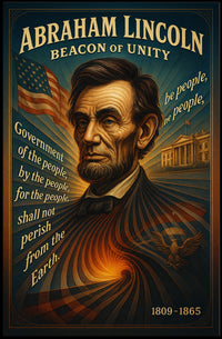 Abraham Lincoln Beacon of Unity Poster PosterGoat