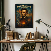 Abraham Lincoln Beacon of Unity Poster PosterGoat