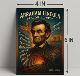 Abraham Lincoln Beacon of Unity Poster PosterGoat