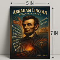 Abraham Lincoln Beacon of Unity Poster PosterGoat