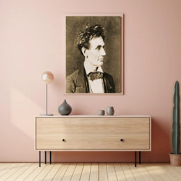 Abraham Lincoln Brown Toned Close Up Poster PosterGoat