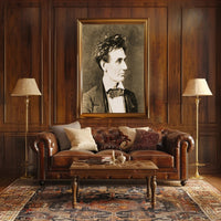Abraham Lincoln Brown Toned Close Up Poster PosterGoat