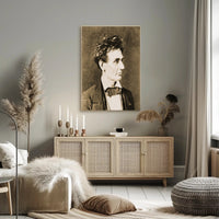 Abraham Lincoln Brown Toned Close Up Poster PosterGoat