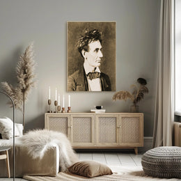 Abraham Lincoln Brown Toned Close Up Poster PosterGoat
