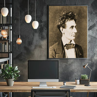 Abraham Lincoln Brown Toned Close Up Poster PosterGoat