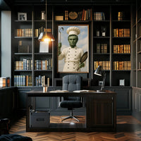 Abraham Lincoln Chef Parody Artistic Poster Historical Art Print PosterGoat