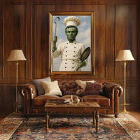Abraham Lincoln Chef Parody Artistic Poster Historical Art Print PosterGoat