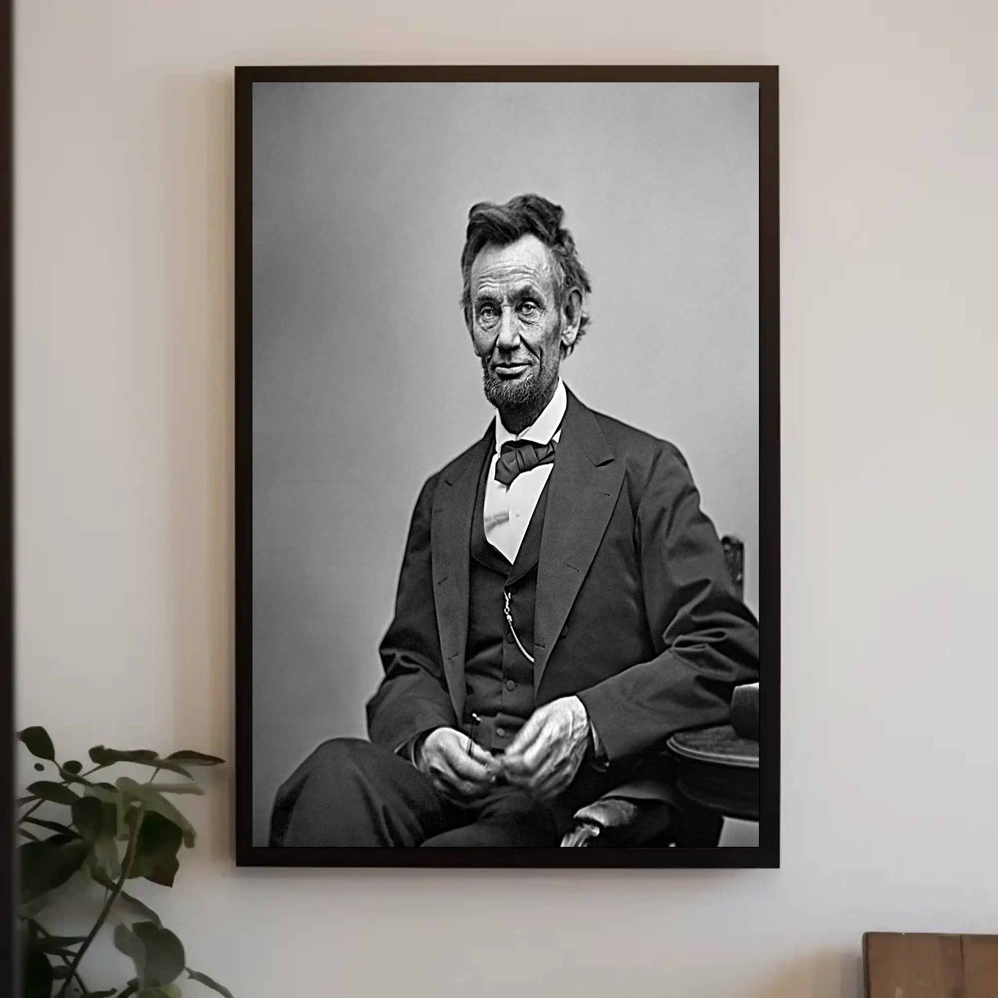 Abraham Lincoln Close Up Portrait Poster Wall Art PosterGoat