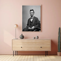 Abraham Lincoln Close Up Portrait Poster Wall Art PosterGoat