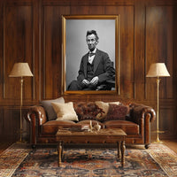 Abraham Lincoln Close Up Portrait Poster Wall Art PosterGoat