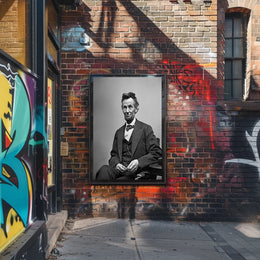 Abraham Lincoln Close Up Portrait Poster Wall Art PosterGoat