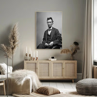 Abraham Lincoln Close Up Portrait Poster Wall Art PosterGoat