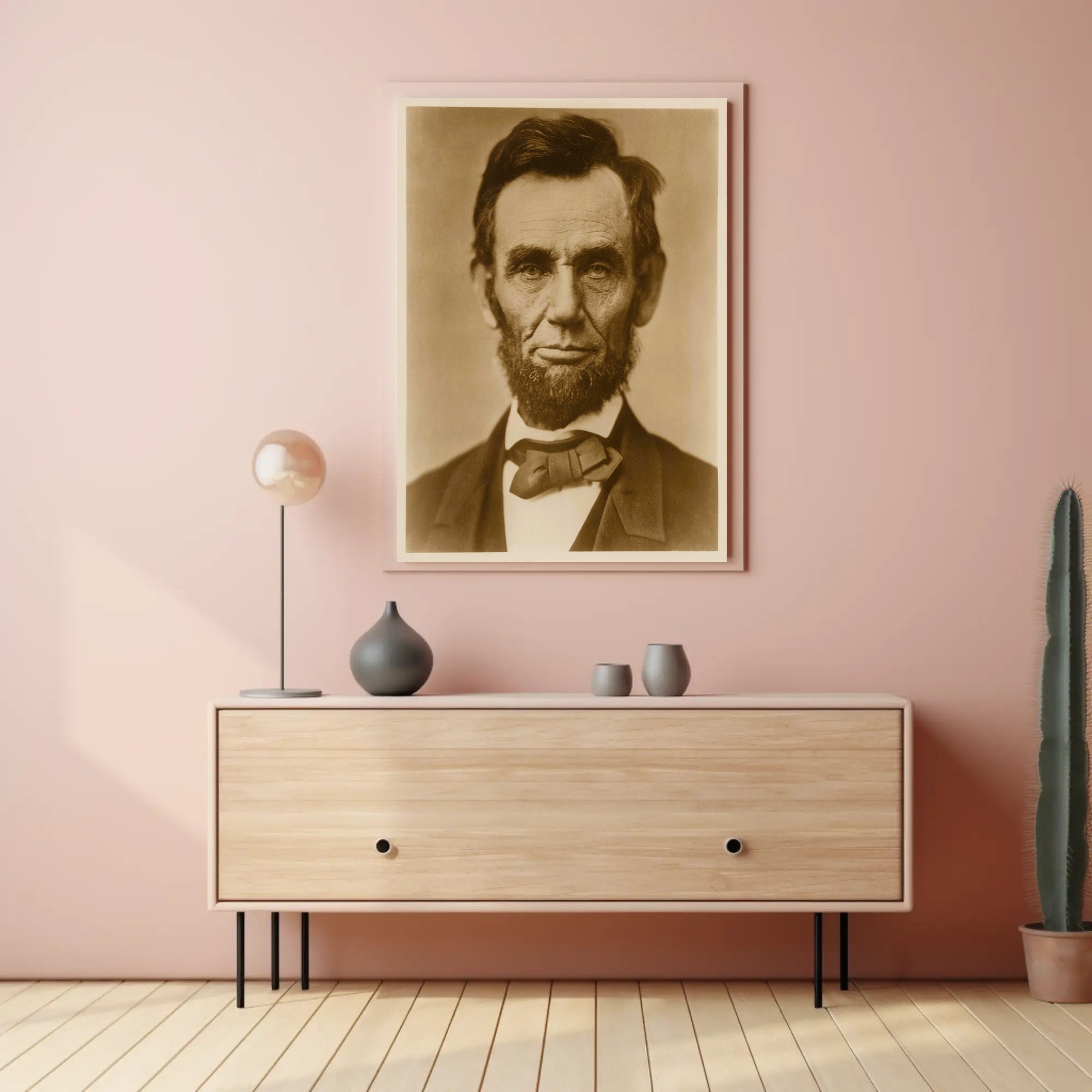 Abraham Lincoln Colored Portrait Wall Art Print PosterGoat