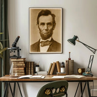 Abraham Lincoln Colored Portrait Wall Art Print PosterGoat