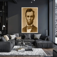 Abraham Lincoln Colored Portrait Wall Art Print PosterGoat