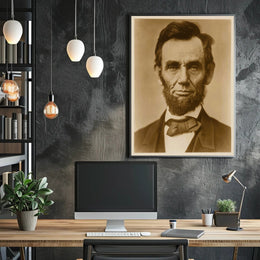 Abraham Lincoln Colored Portrait Wall Art Print PosterGoat