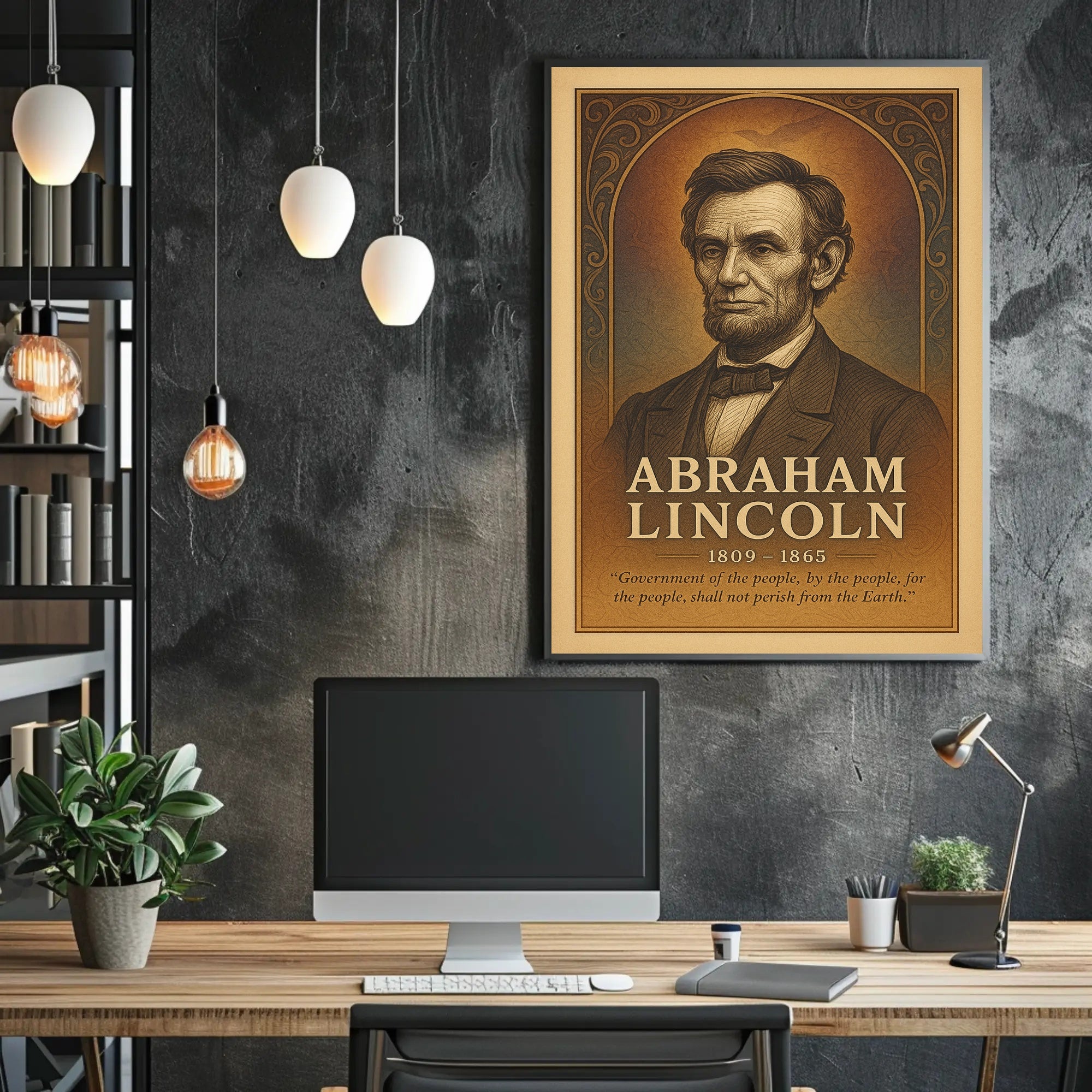 Abraham Lincoln Commemorative Poster PosterGoat