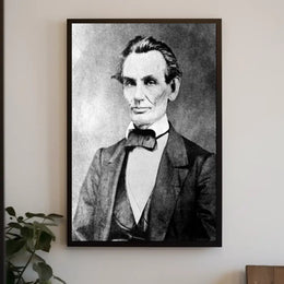 Abraham Lincoln Confident Pose Portrait Wall Art Print PosterGoat