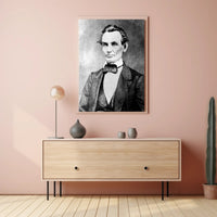 Abraham Lincoln Confident Pose Portrait Wall Art Print PosterGoat