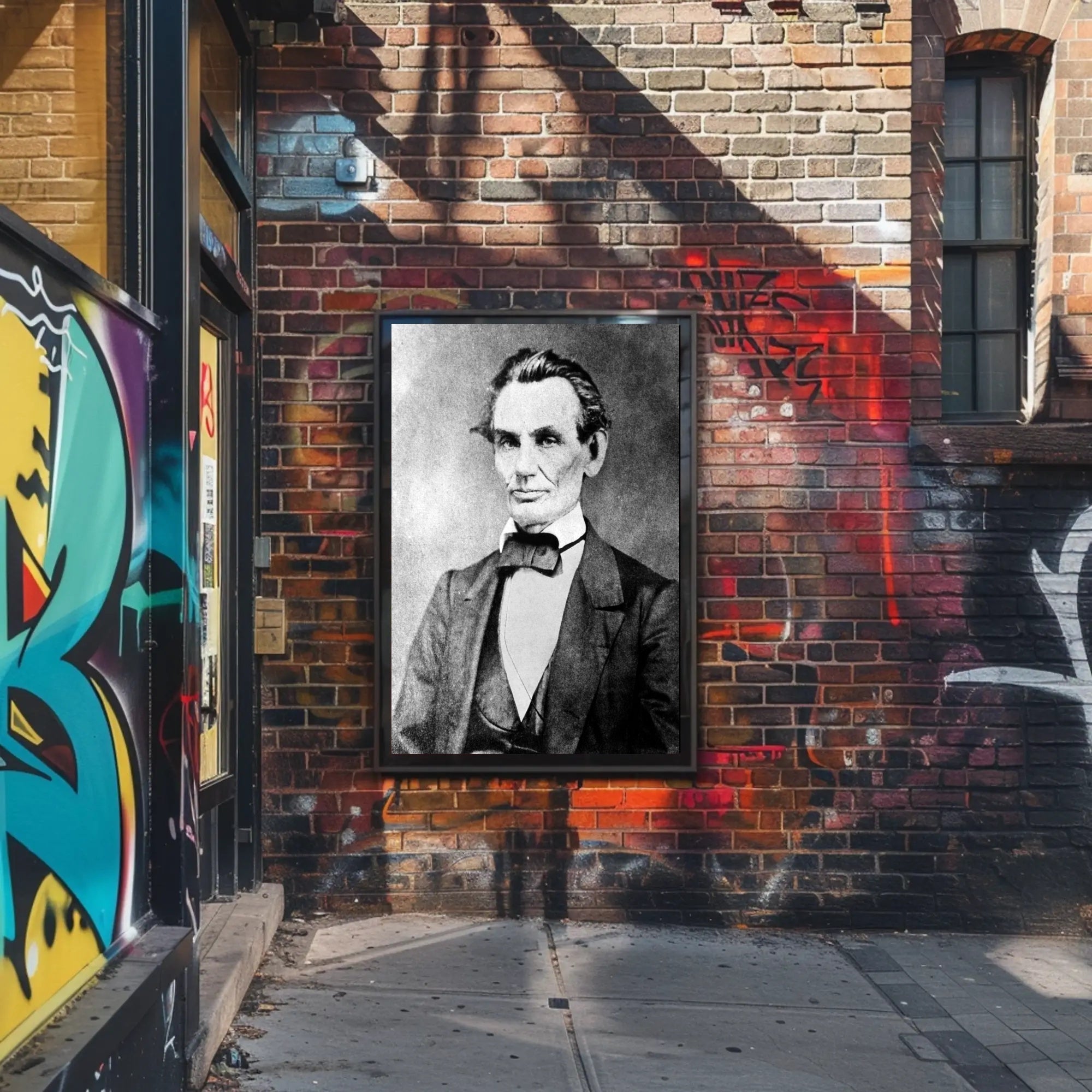Abraham Lincoln Confident Pose Portrait Wall Art Print PosterGoat