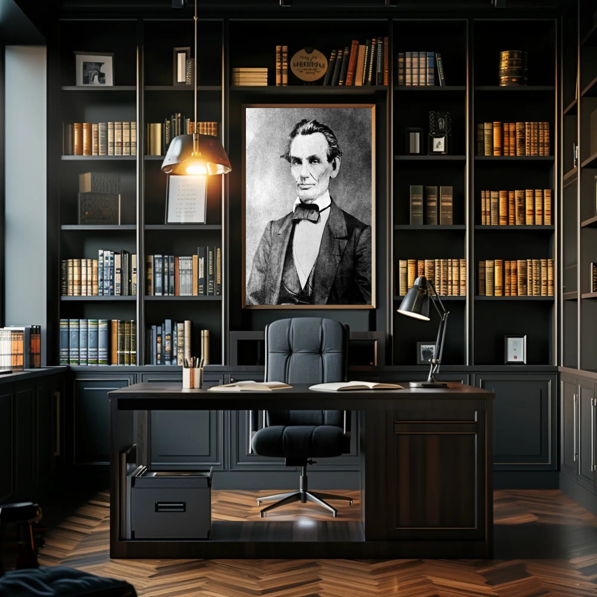 Abraham Lincoln Confident Pose Portrait Wall Art Print PosterGoat