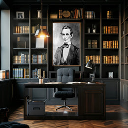 Abraham Lincoln Confident Pose Portrait Wall Art Print PosterGoat