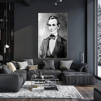 Abraham Lincoln Confident Pose Portrait Wall Art Print PosterGoat