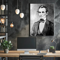 Abraham Lincoln Confident Pose Portrait Wall Art Print PosterGoat