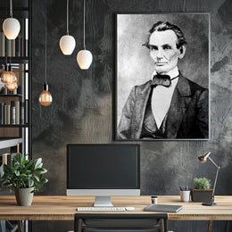 Abraham Lincoln Confident Pose Portrait Wall Art Print PosterGoat
