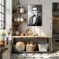 Abraham Lincoln Confident Pose Portrait Wall Art Print PosterGoat