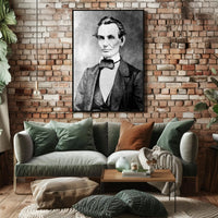 Abraham Lincoln Confident Pose Portrait Wall Art Print PosterGoat
