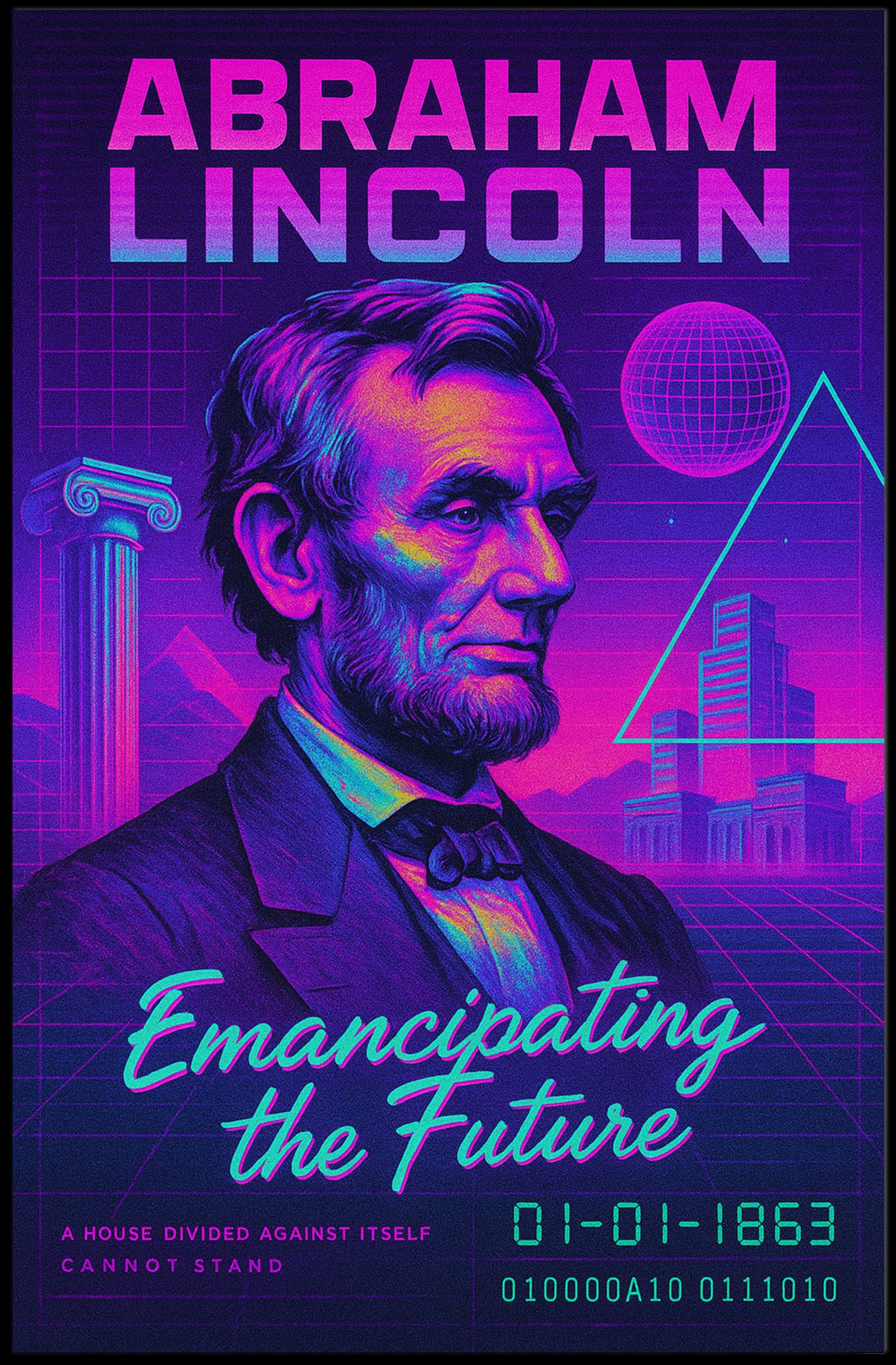 Abraham Lincoln Emancipating the Future Poster PosterGoat