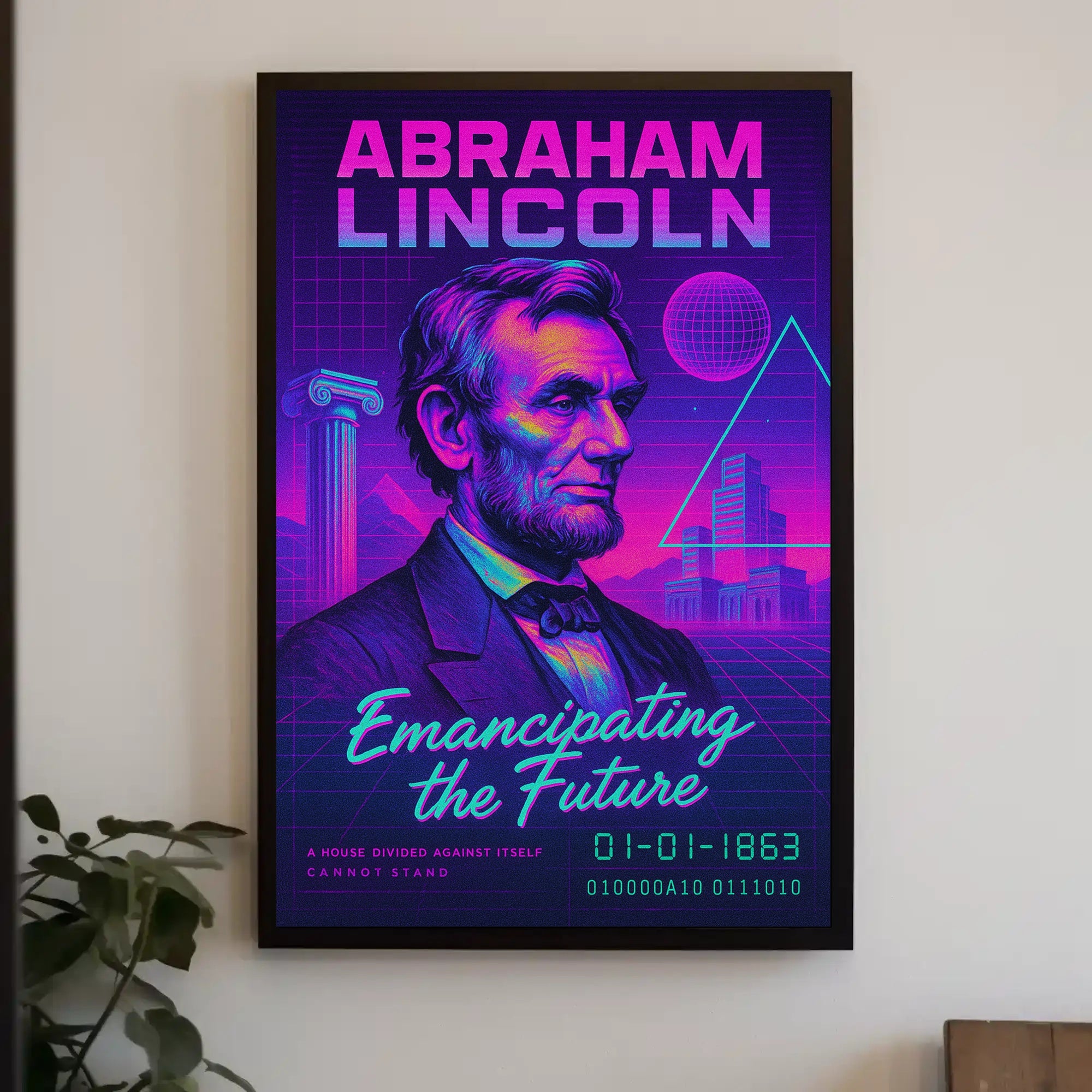 Abraham Lincoln Emancipating the Future Poster PosterGoat