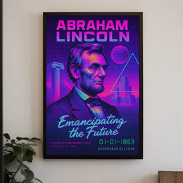 Abraham Lincoln Emancipating the Future Poster PosterGoat