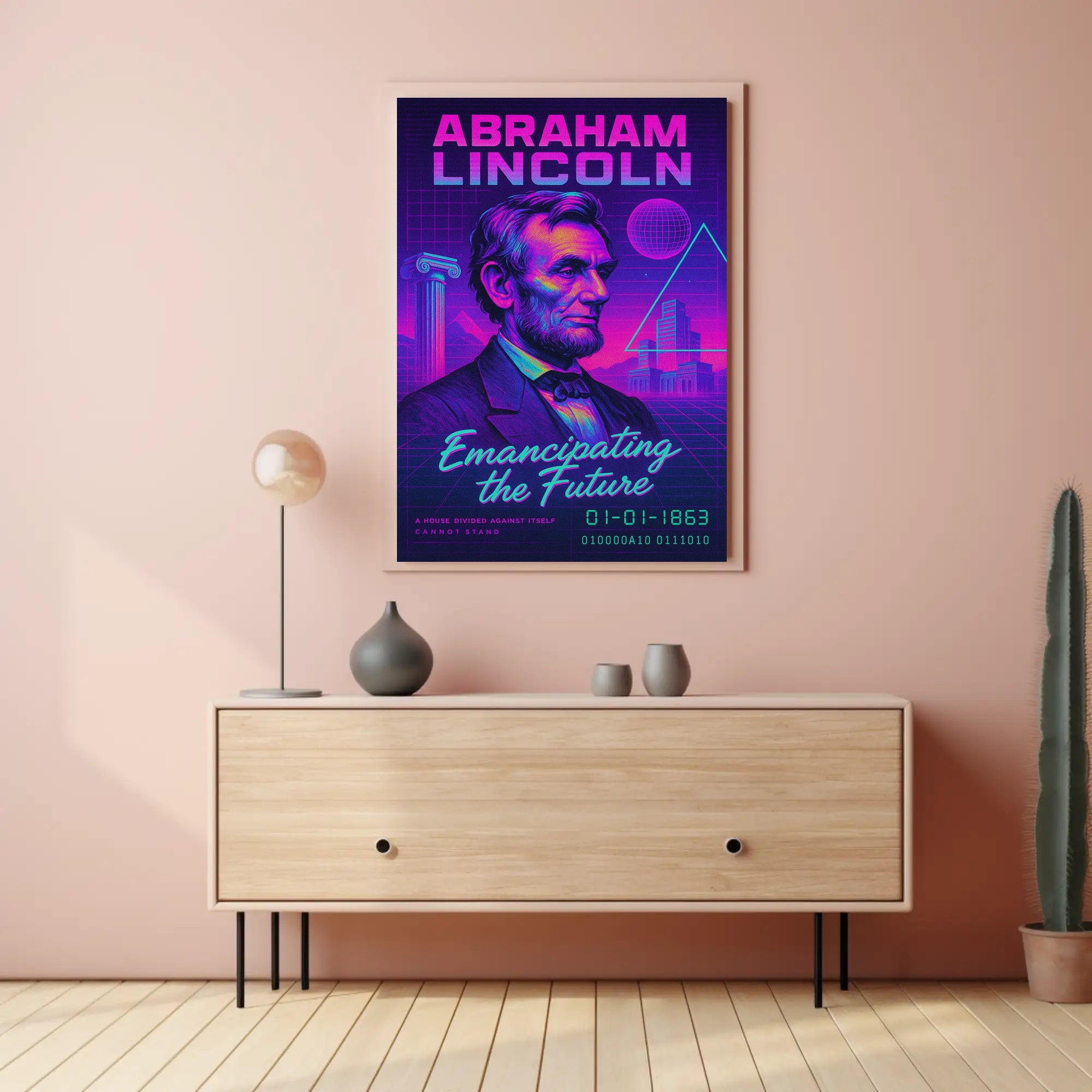 Abraham Lincoln Emancipating the Future Poster PosterGoat