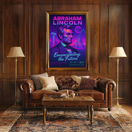 Abraham Lincoln Emancipating the Future Poster PosterGoat