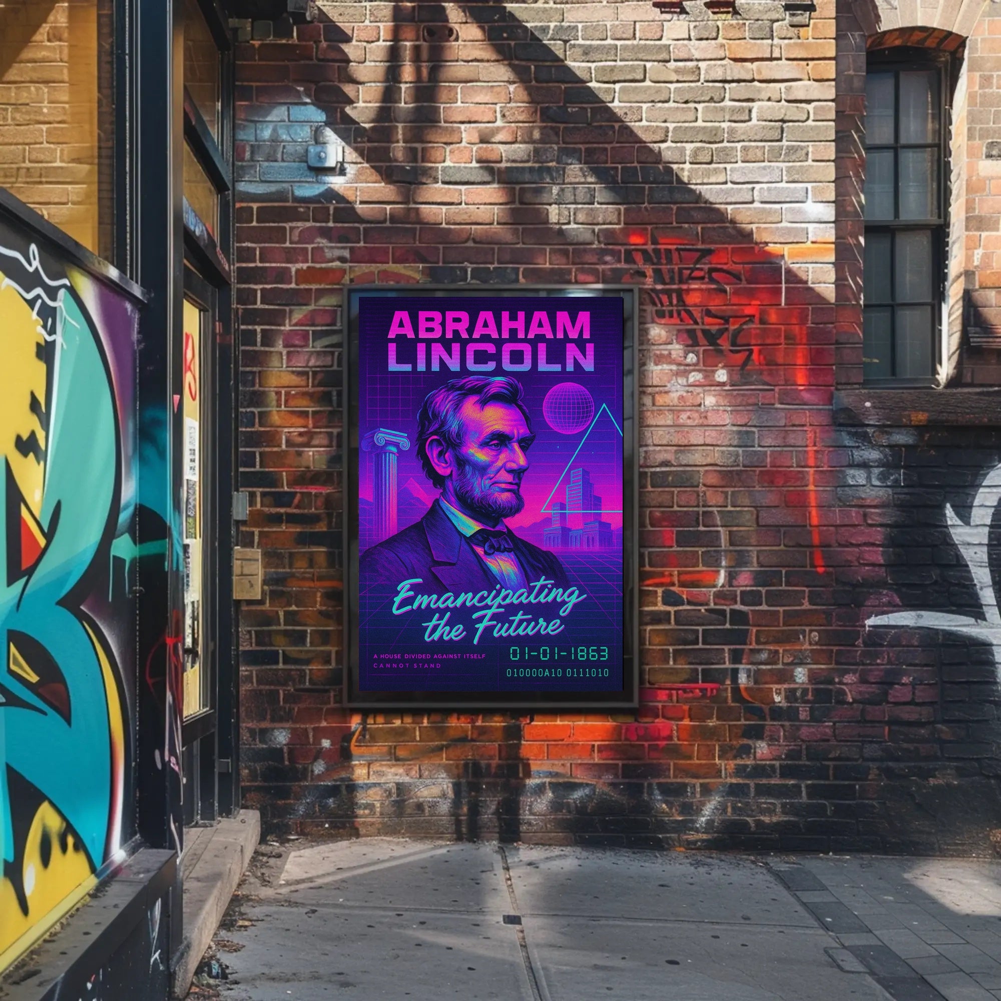 Abraham Lincoln Emancipating the Future Poster PosterGoat