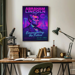 Abraham Lincoln Emancipating the Future Poster PosterGoat