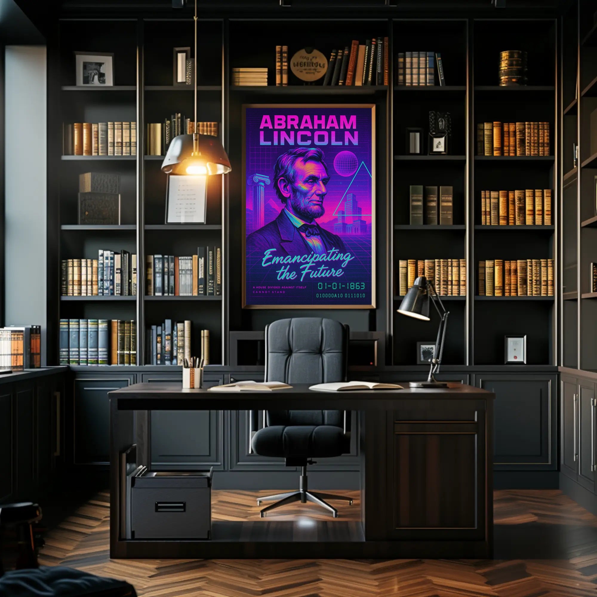 Abraham Lincoln Emancipating the Future Poster PosterGoat