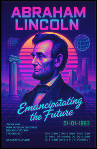 Abraham Lincoln Emancipating the Future Poster PosterGoat