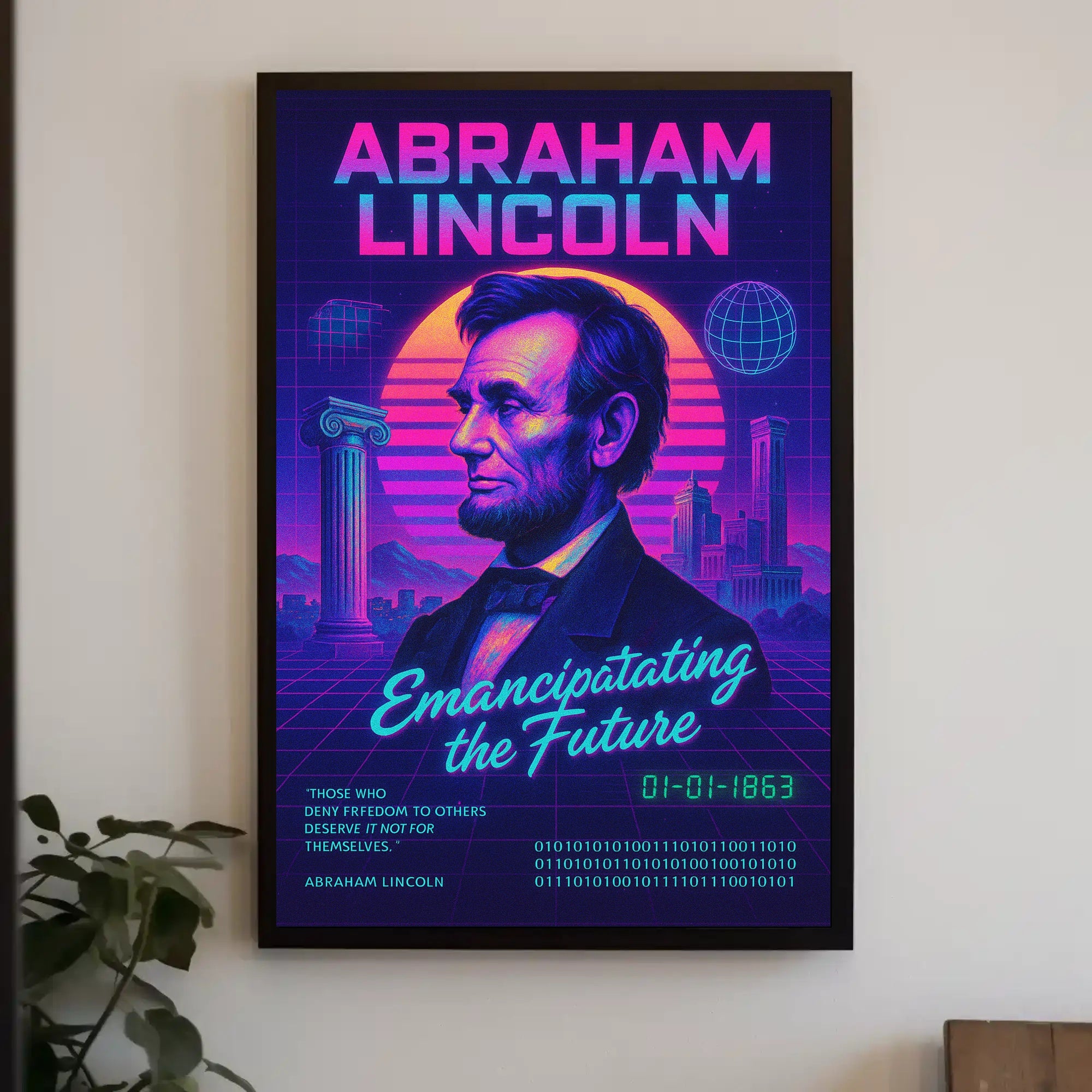 Abraham Lincoln Emancipating the Future Poster PosterGoat