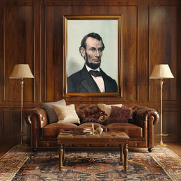Abraham Lincoln Family Portrait Reading Poster Home Decor PosterGoat